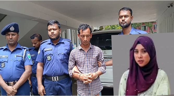 কুলাউড়ায় স্কুলছাত্রী আনজুম হত্যা: অভিযুক্ত জুনেল দুই দিনের রিমান্ডে