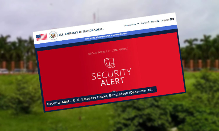 নির্বাচন ঘিরে বাংলাদেশে যুক্তরাষ্ট্র দূতাবাসের নিরাপত্তা সতর্কতা | Jonamot