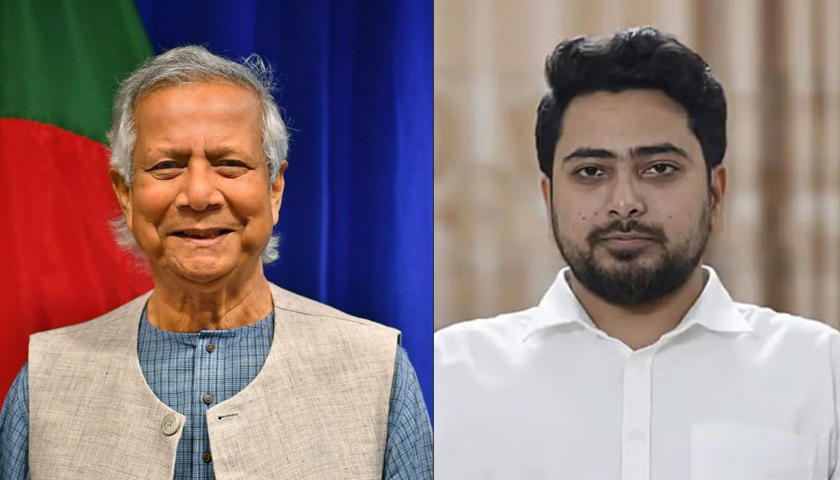 নাহিদ ইসলামকে প্রধান উপদেষ্টার অভিনন্দন বার্তা