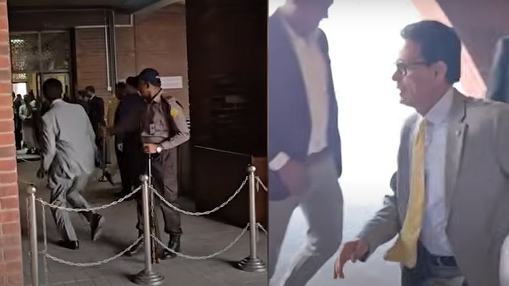 লাফ দিয়ে সংসদে ঢুকলেন এহসানুল হক মিলন