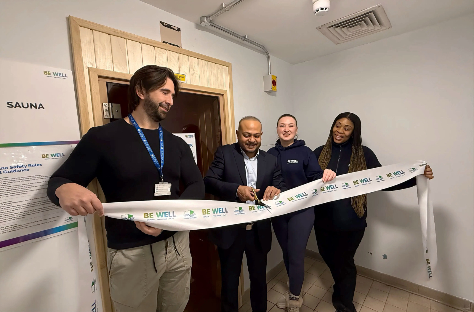 হোয়াইটচ্যাপেল স্পোর্টস সেন্টারে উদ্বোধন হলো নতুন সৌনা