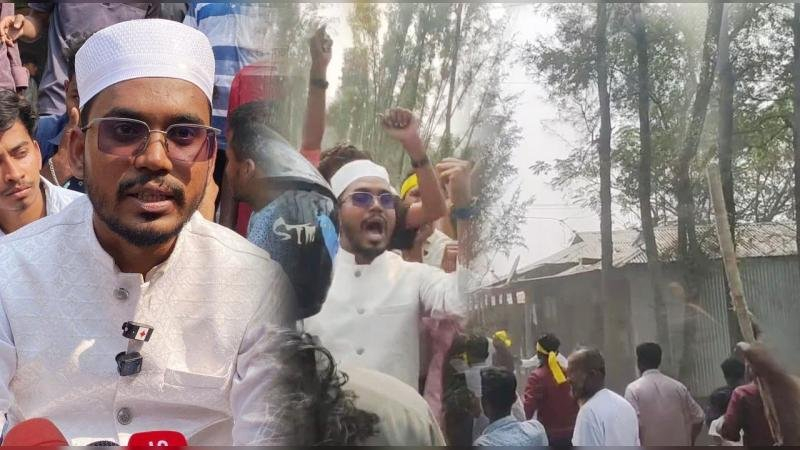 ক্ষতিগ্রস্ত এলাকা পরিদর্শনে গিয়ে হামলার মুখে এমপি হান্নান মাসউদ