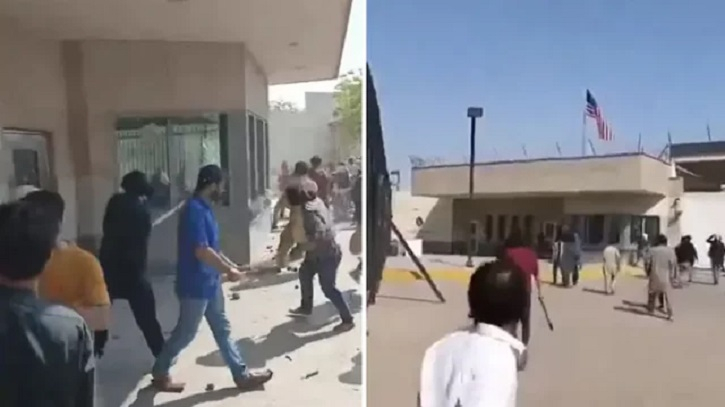 খামেনিকে হত্যার প্রতিবাদে পাকিস্তানে মার্কিন কনস্যুলেটে তাণ্ডব, নিহত ৮  
