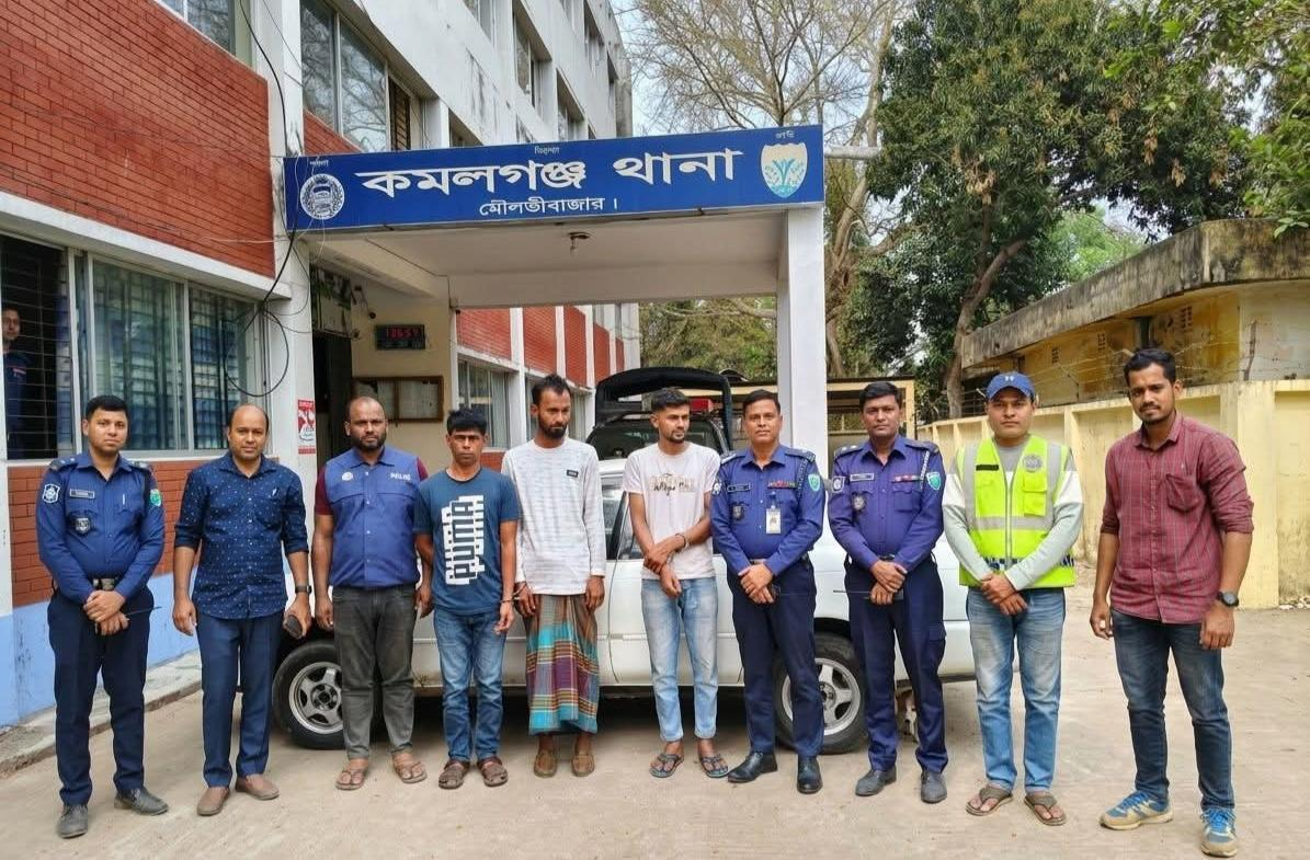 কমলগঞ্জে কর্মজীবী নারীকে অপহরণের চেষ্টা, গ্রেপ্তার তিন