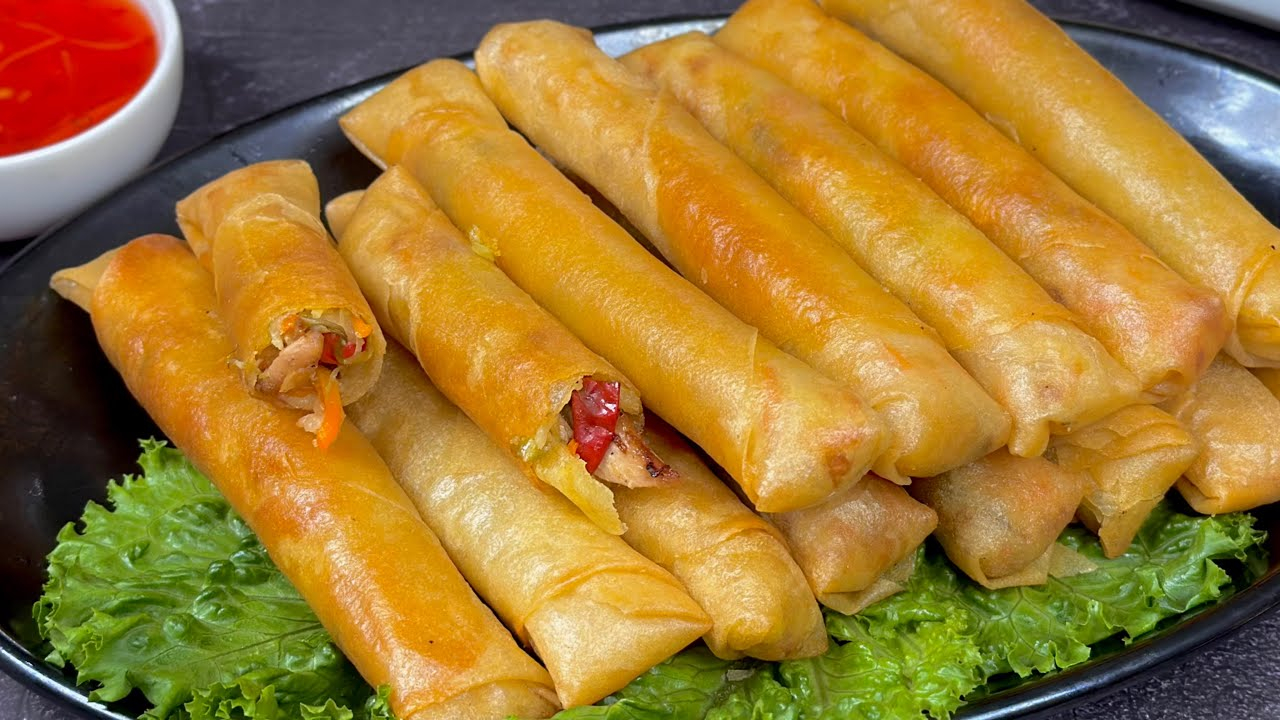 ইফতারে মুচমুচে চিকেন স্প্রিং রোল