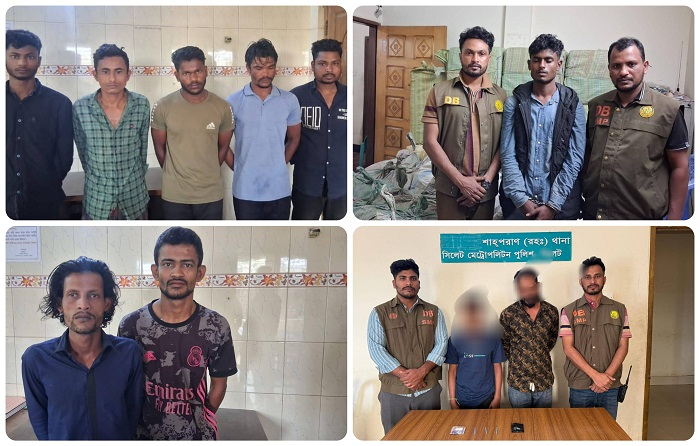  সিলেট নগর থেকে ৪০ দিনে ৭৮ ‘ছিনতাইকারী’ গ্রেপ্তার