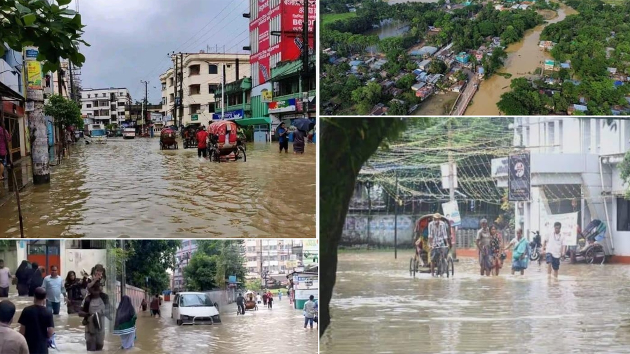  সিলেট-সুনামগঞ্জ-হবিগঞ্জ ও মৌলভীবাজারে বন্যার আভাস