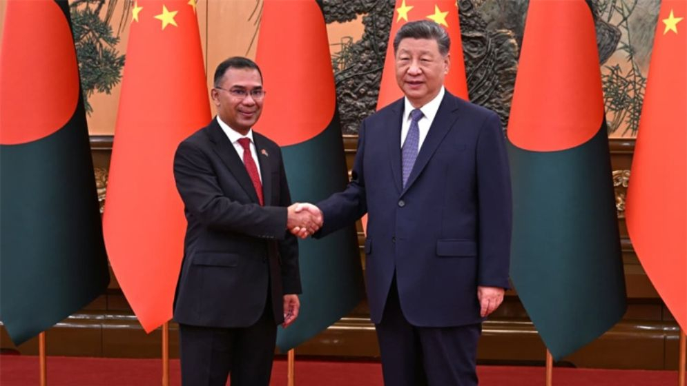 প্রধানমন্ত্রী তারেক রহমানের সঙ্গে বৈঠকে চীনের প্রেসিডেন্ট শি জিনপিং