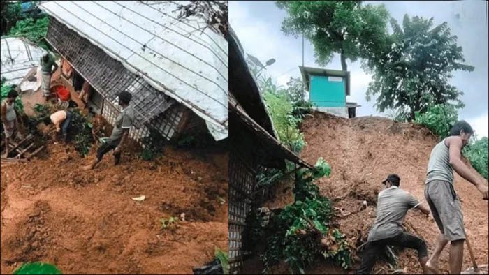 রোহিঙ্গা ক্যাম্পে পাহাড় ধসে নারী-শিশুসহ আটজনের মৃত্যু