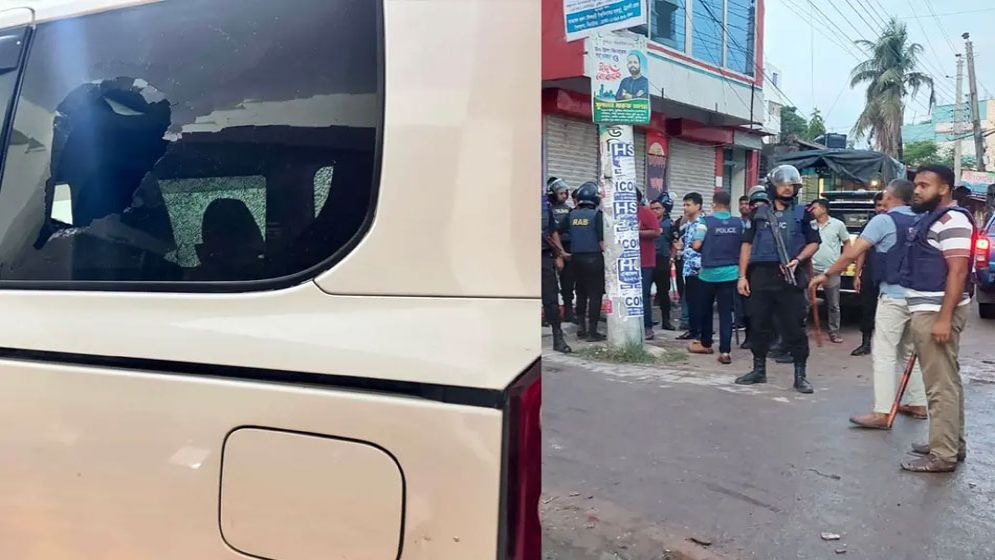 এমপি আমির হামজার গাড়িতে হামলা-ভাঙচুর, দুপক্ষের সংঘর্ষে আহত ১০
