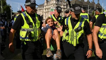 লন্ডনে ‘ফিলিস্তিন অ্যাকশন’র সমর্থনে বিক্ষোভ করায় গ্রেপ্তার ৪৬৬