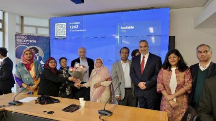 বর্ণবাদ বিরোধী বলিষ্ঠ কন্ঠ আনসার আহমেদ উল্লাকে নাগরিক সংবর্ধনা