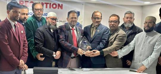 রফিকুল হায়দারকে গ্লোবাল জালালাবাদ এসোসিয়েশনের সম্বর্ধনা