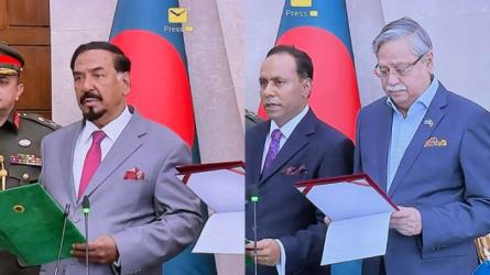 স্পিকার ও ডেপুটি স্পিকারকে শপথ পড়ালেন রাষ্ট্রপতি