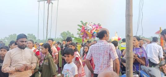 দুই শত বছরের ঐতিহ্যে চড়ক উৎসব: কমলগঞ্জে সম্প্রীতির মহামিলন