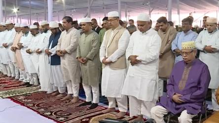 জাতীয় ঈদগাহে ঈদুল আজহার প্রধান জামাত অনুষ্ঠিত