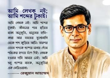 আমি লেখক নই, আমি শব্দের টুকাই
