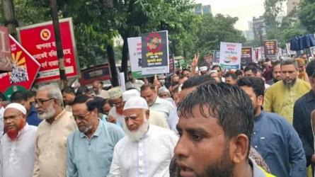 সচিবালয় ঘেরাওয়ে ১১ দলীয় ঐক্য, পুলিশের বাধায় থেমে গেল মিছিল