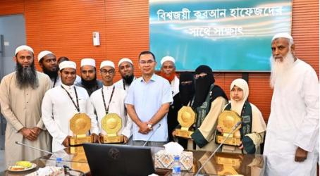 সৌদি আরবে কোরআন প্রতিযোগিতায় পুরস্কারজয়ী হাফেজদের সংবর্ধনা দিলেন প্রধানমন্ত্রী